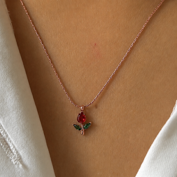 Anti-tarnish Tulip Necklace