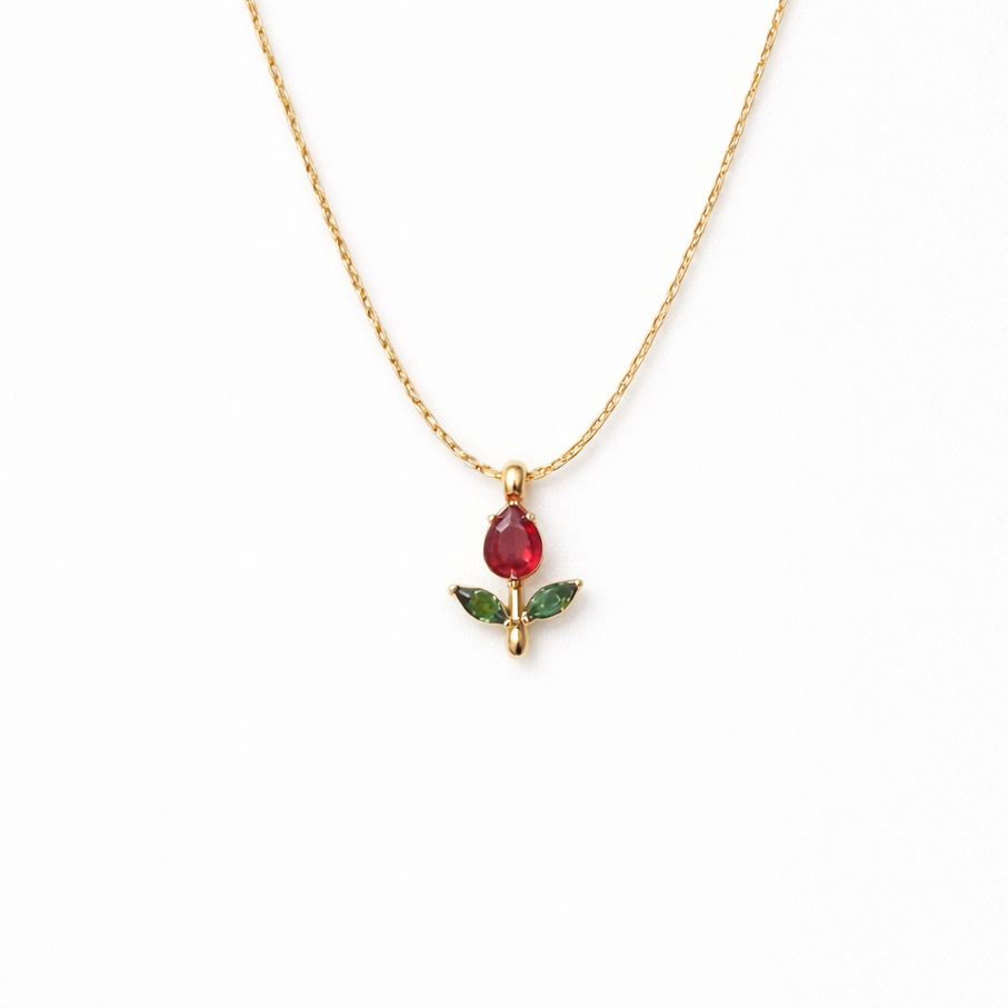 Anti-tarnish Tulip Necklace