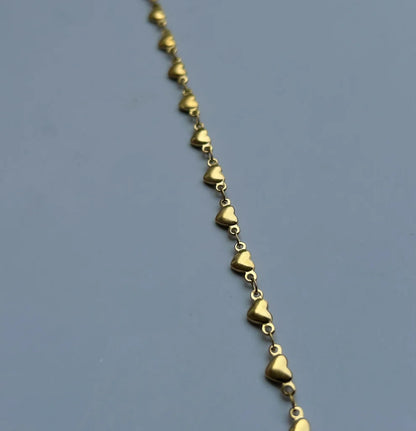 Anti-tarnish Minimal Heart Anklet