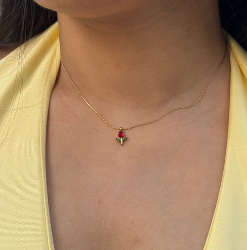 Anti-tarnish Tulip Necklace