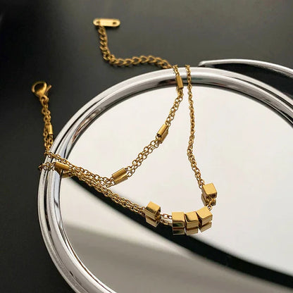 Minimal Cubic Layered Bracelet