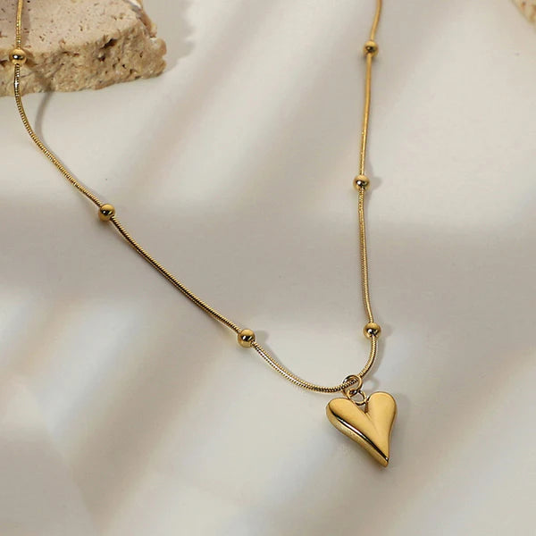 Anti-tarnish Heart Necklace