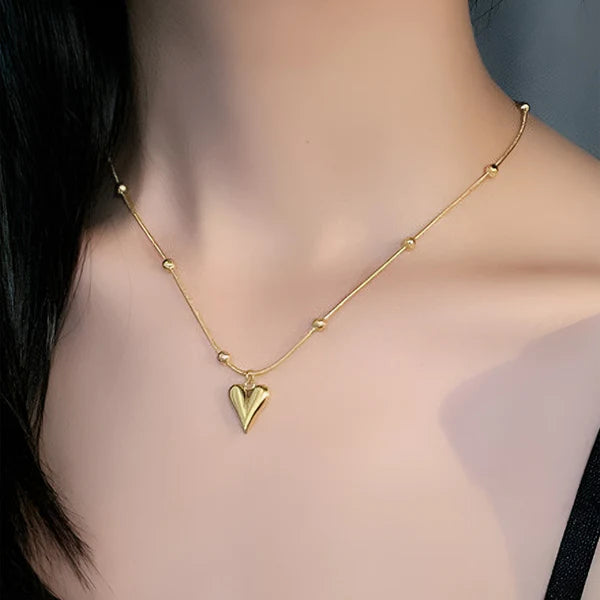 Anti-tarnish Heart Necklace