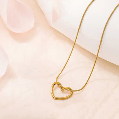 Gold Plated Anti-tarnish Heart Pendant