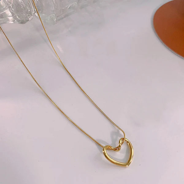 Gold Plated Anti-tarnish Heart Pendant