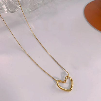 Gold Plated Anti-tarnish Heart Pendant