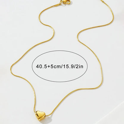 Minimal Heart Necklace