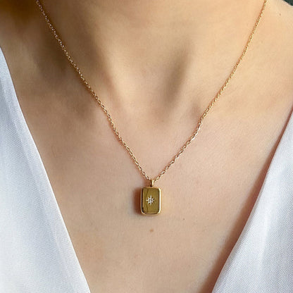 Gold-Plated Anti Tarnish Gold-Toned Star Themed Pendant