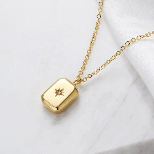 Gold-Plated Anti Tarnish Gold-Toned Star Themed Pendant