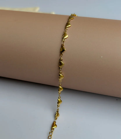 Anti-tarnish Minimal Heart Anklet