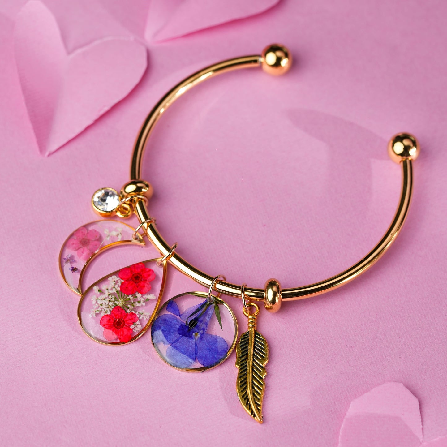 Golden Garden Charm Bracelet