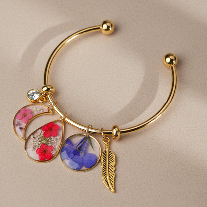 Golden Garden Charm Bracelet
