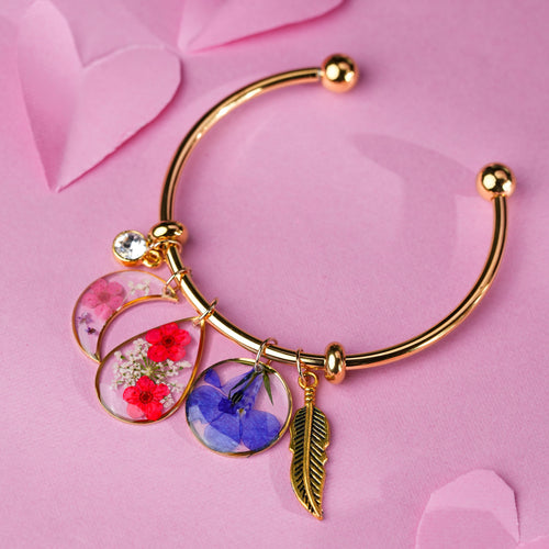 Golden Garden Charm Bracelet