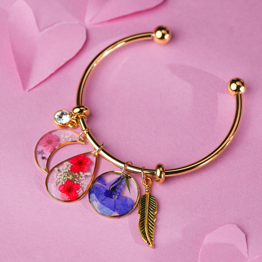 Golden Garden Charm Bracelet