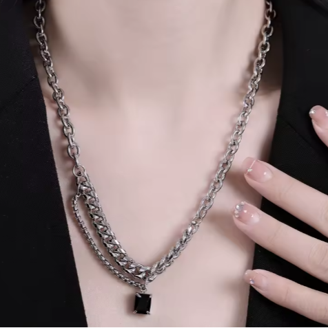 Stainless steel Men's Punk chain