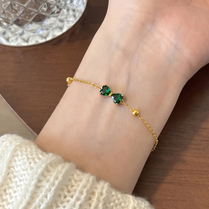 Emerald Bow Bracelet